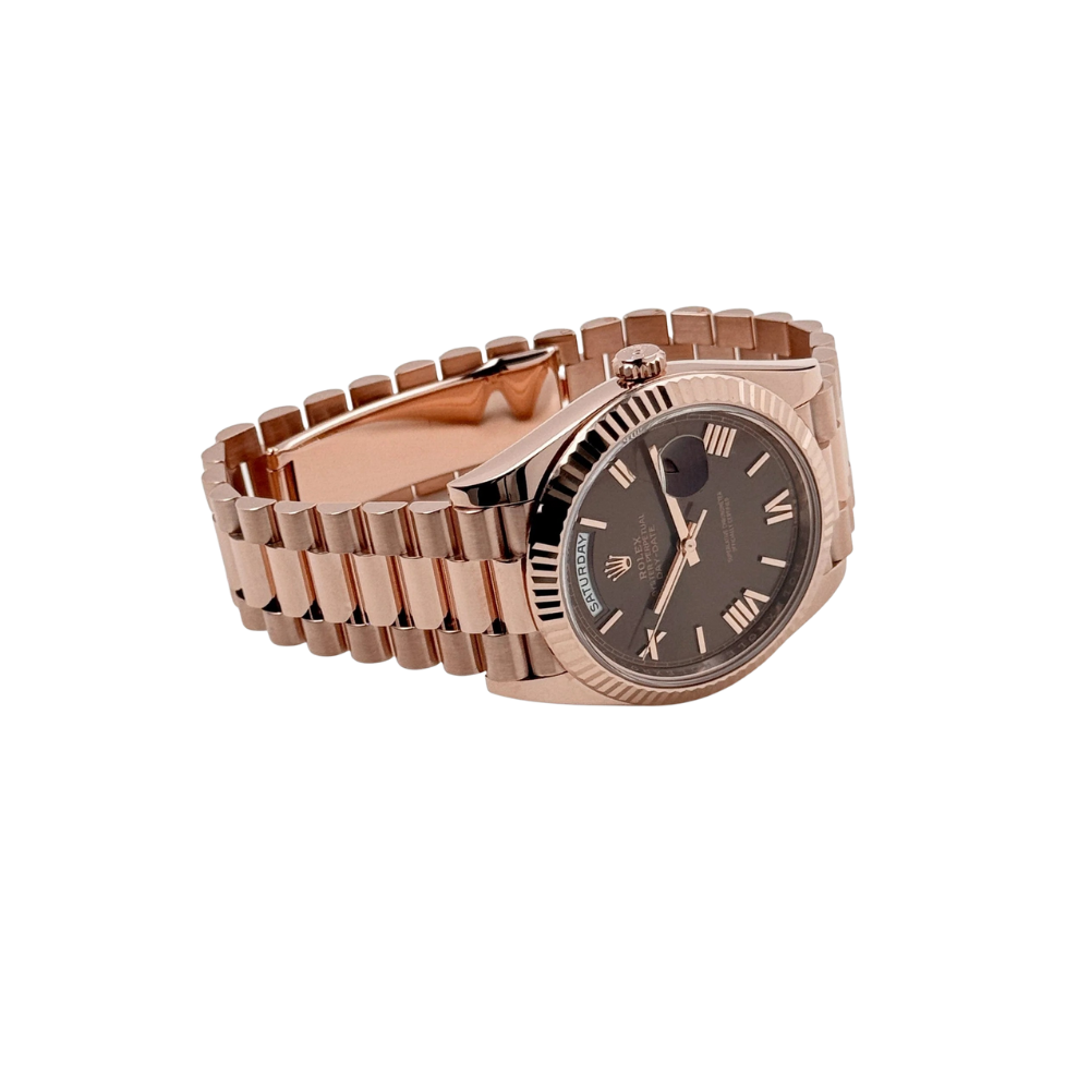 Rolex Day-Date 40mm 228235 Rose Gold Chocolate Roman Dial (2025) - Image 7