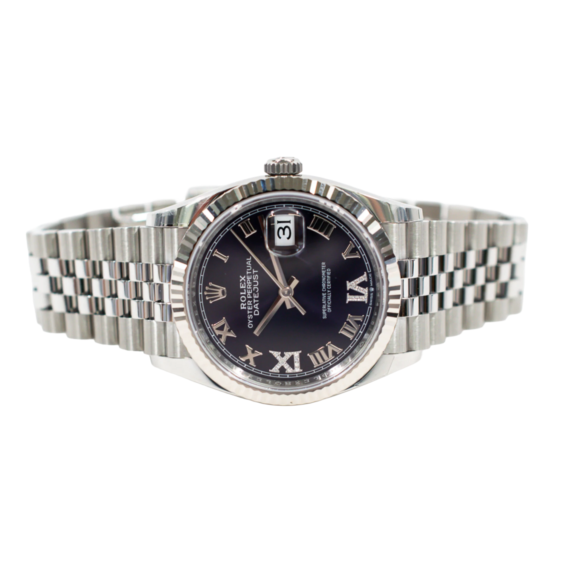 Rolex Datejust 36mm Steel and White Gold Purple VI & IX 126234 - Image 2