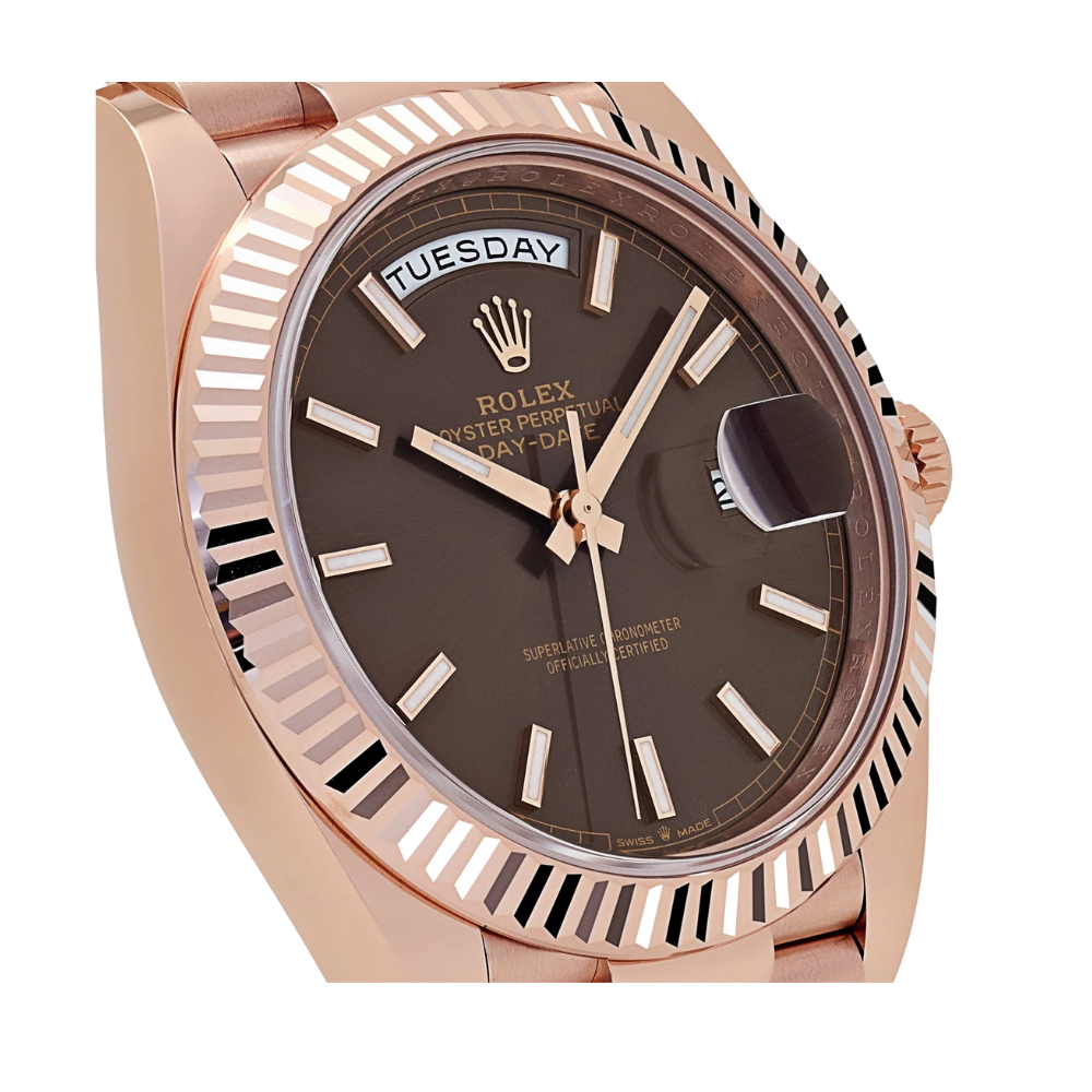 Rolex Day-Date 40mm 228235 Rose Gold Chocolate Roman Dial (2025) - Image 3