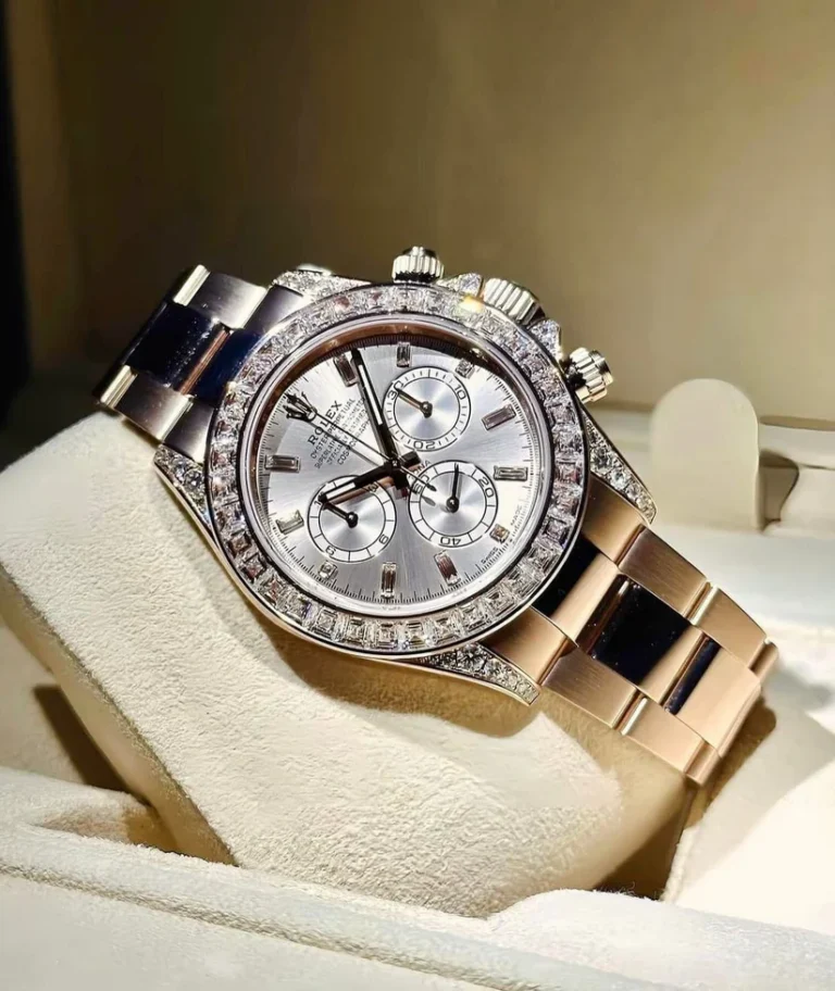 Rolex Daytona 126595TBR Rose Gold Sundust Diamond Dial Diamond Bezel - Image 4