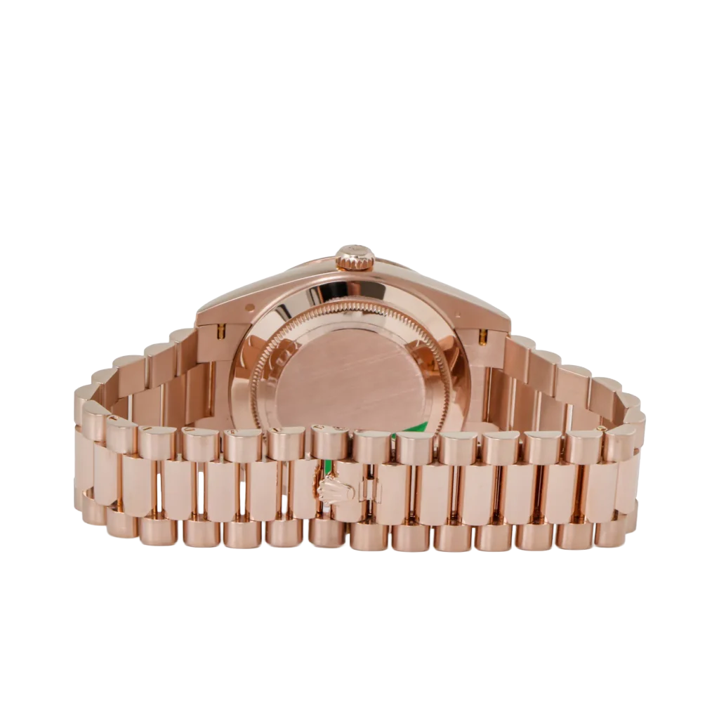 Rolex Day-Date 40 228345 Rose Gold Black Dial Diamond Bezel - Image 7