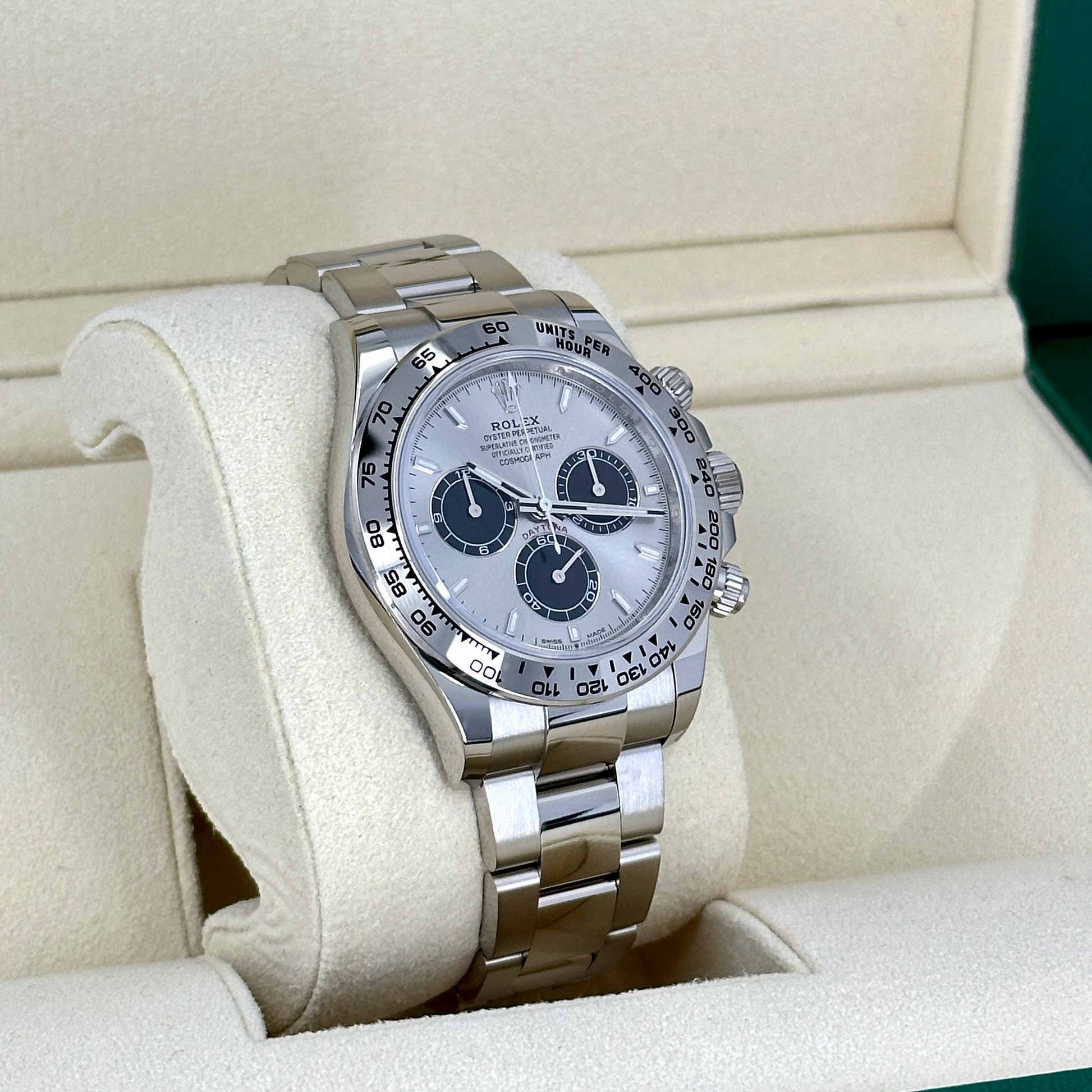 Rolex Daytona 40mm White Gold Ghost Panda Dial 116509 - Image 8