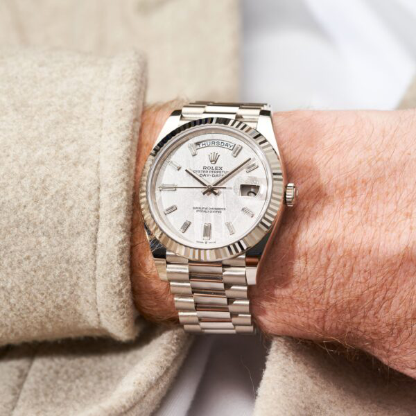 Rolex Day-Date 40 228239 White Gold Meteorite Diamond Dial - Image 4