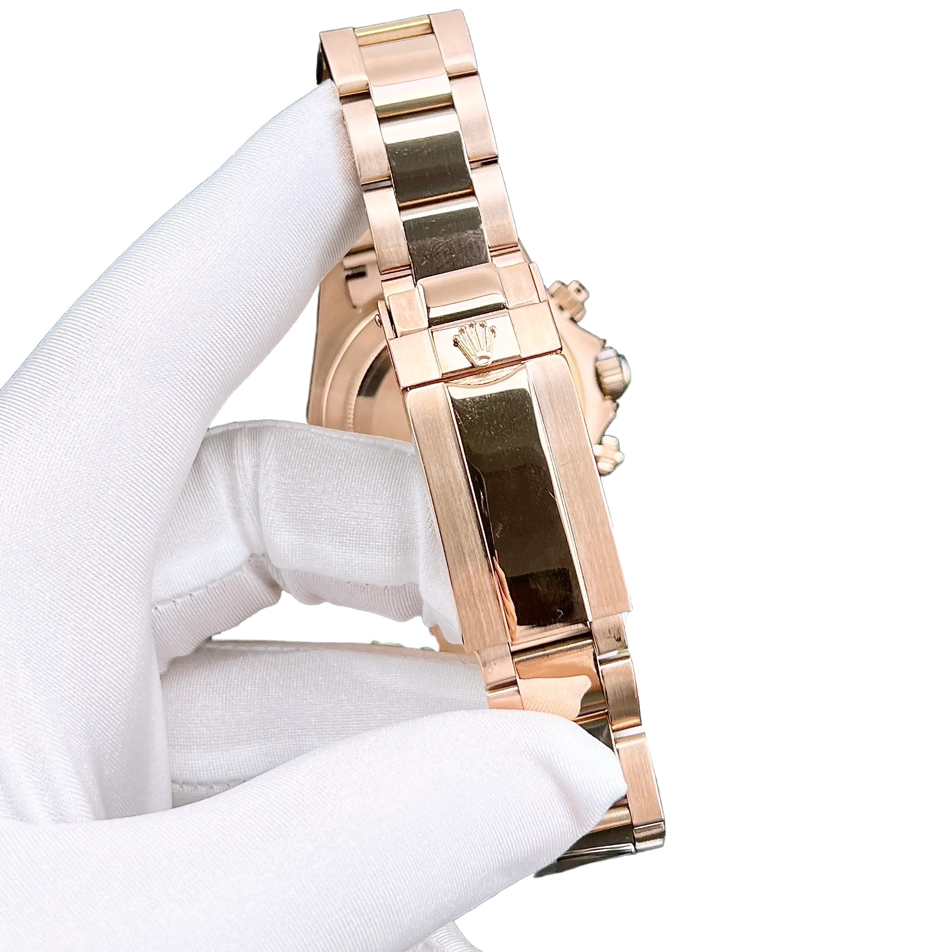 Rolex Daytona 116595RBOW Rainbow Rose Gold Black Dial Sapphire Bezel - Image 8