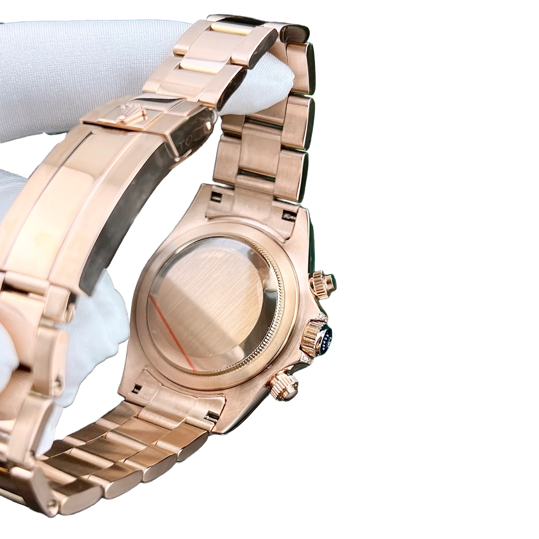 Rolex Daytona 116595RBOW Rainbow Rose Gold Black Dial Sapphire Bezel - Image 9