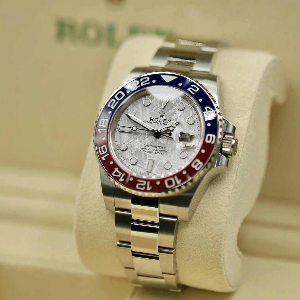 Rolex GMT-Master II Pepsi White Gold Meteorite Dial 126719BLRO-0002 New - Image 11