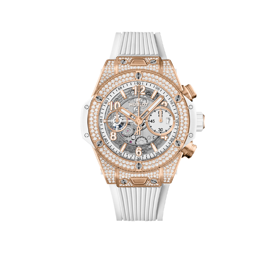 Hublot Big Bang Unico King Gold White Pav?? 42mm 441.OE.2011.RW.1704