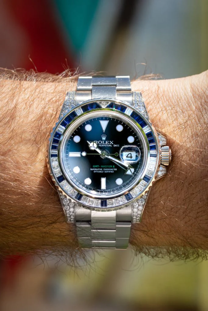 Rolex GMT-Master II, Reference 116759SA White Gold Diamond And Sapphire - Image 2