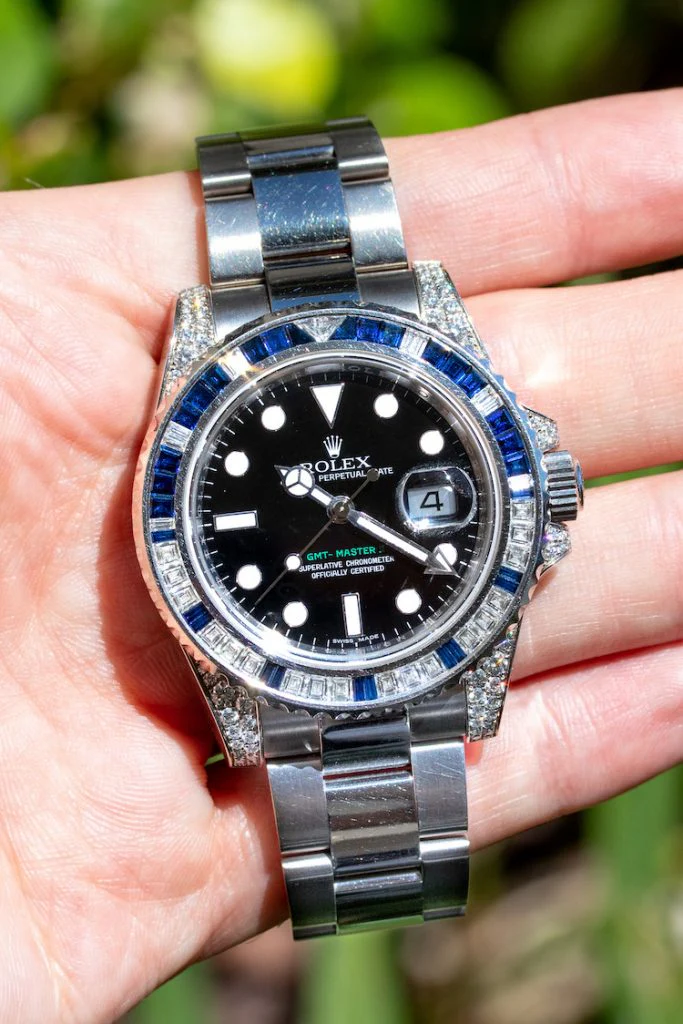 Rolex GMT-Master II, Reference 116759SA White Gold Diamond And Sapphire - Image 3