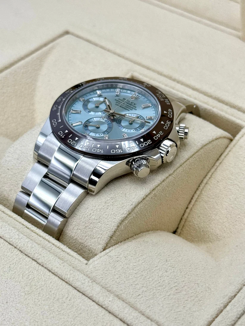 Rolex Daytona 40mm 116506 Platinum Ice Blue Diamond Baguette Dial - Image 8