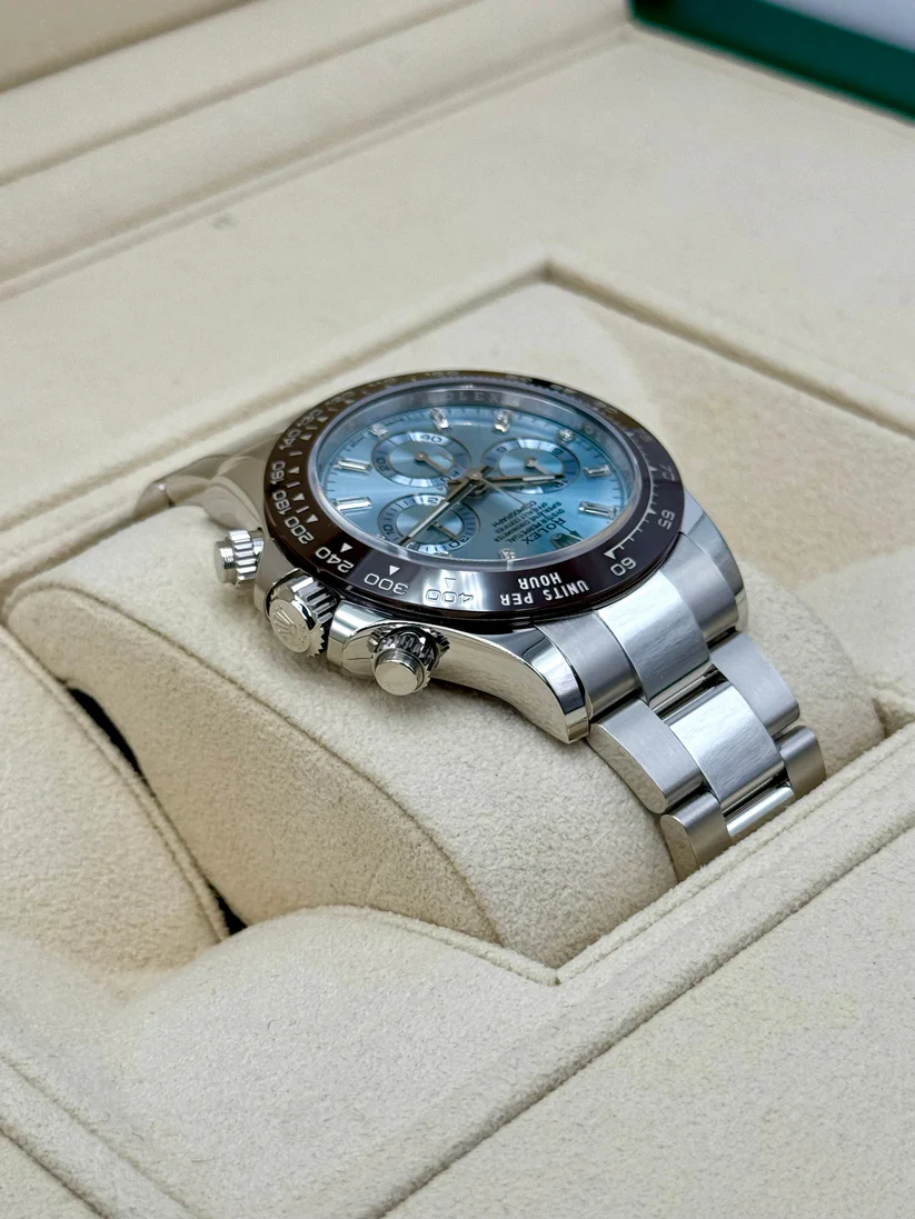 Rolex Daytona 40mm 116506 Platinum Ice Blue Diamond Baguette Dial - Image 7