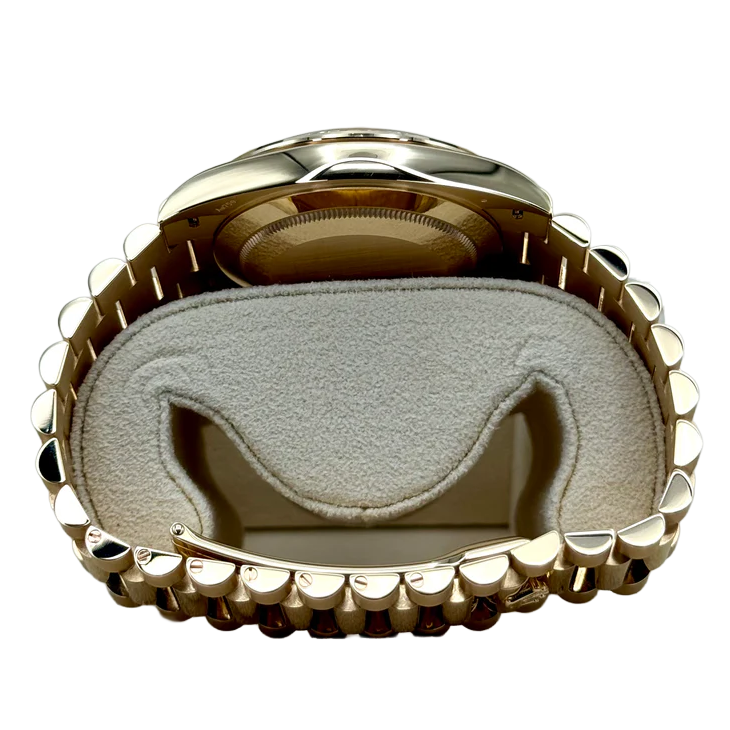 Rolex Day-Date 40 228348RBR Yellow Gold Diamond Bezel White Dial - Image 10