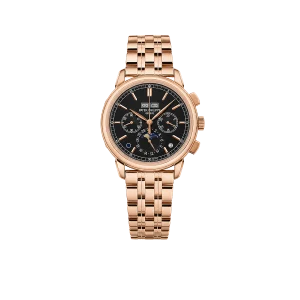 Patek Philippe Grand Complications 41mm 5270/1R-001 Chronograph Perpetual Calendar Rose Gold Black Dial