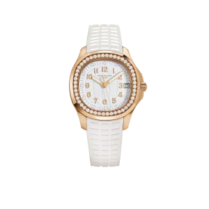 Patek Philippe Aquanaut Luce 39mm 5268/200R-001 Rose Gold White Dial Diamond Bezel