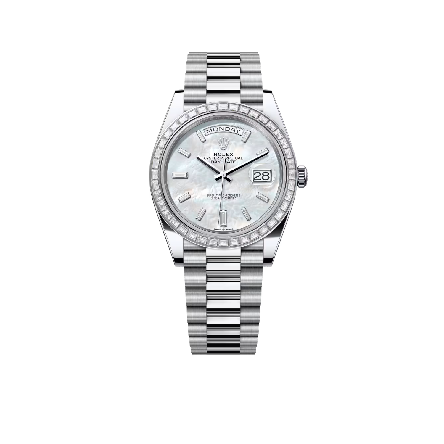 Rolex Day-Date 40mm White Mother of Pearl Dial 228349