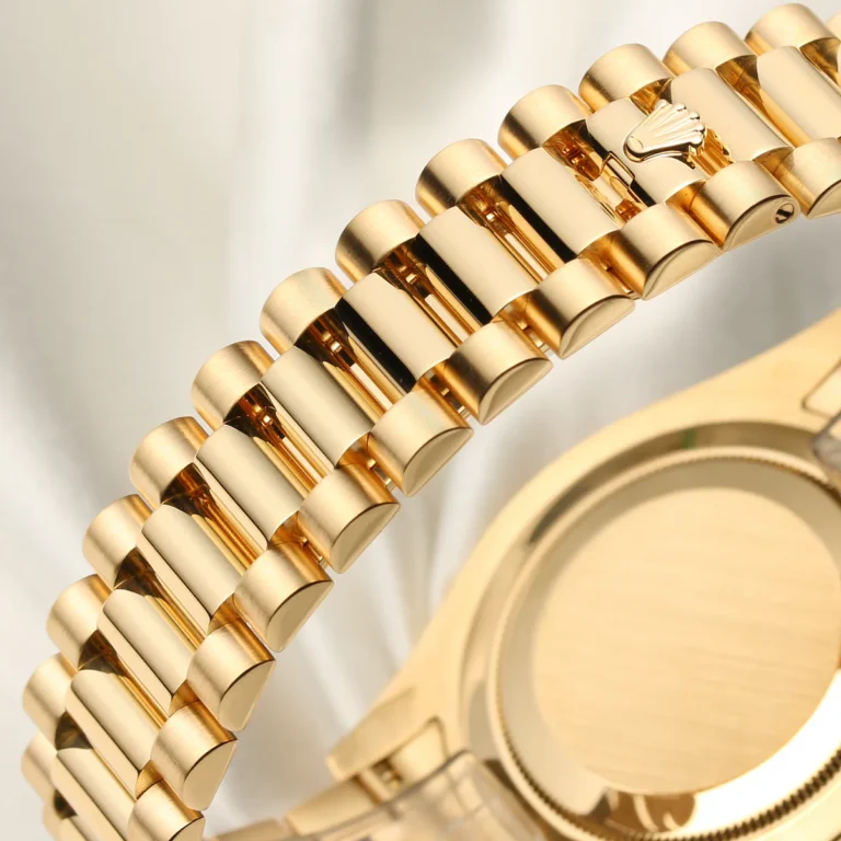 Rolex President Day-Date II 41mm 218238 18k Yellow Gold & Ruby Dial - Image 4