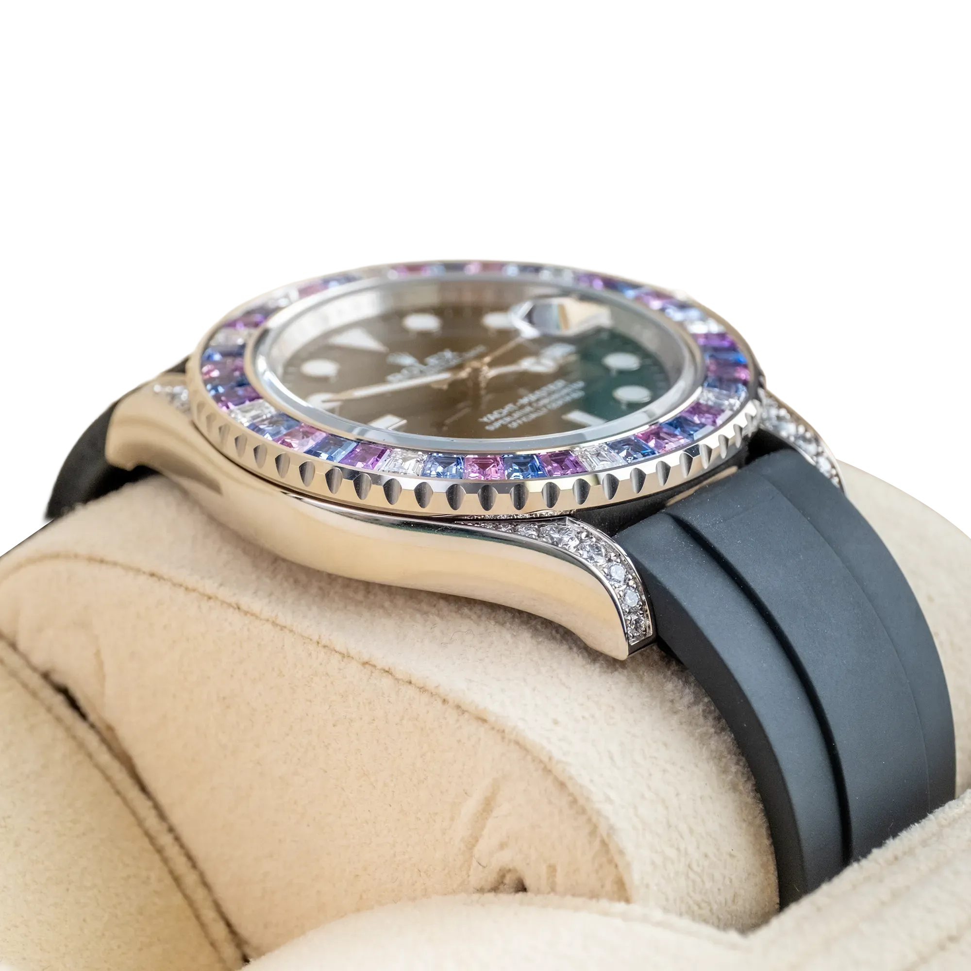 Rolex Yacht-Master Cotton Candy 40mm White Gold Black Dial Oysterflex 126679SABR - Image 4