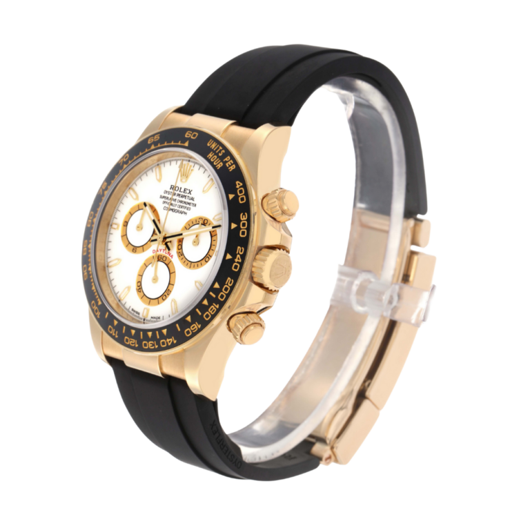 Rolex Cosmograph Daytona 40mm Yellow Gold White Dial Mens Watch 126518 - Image 2