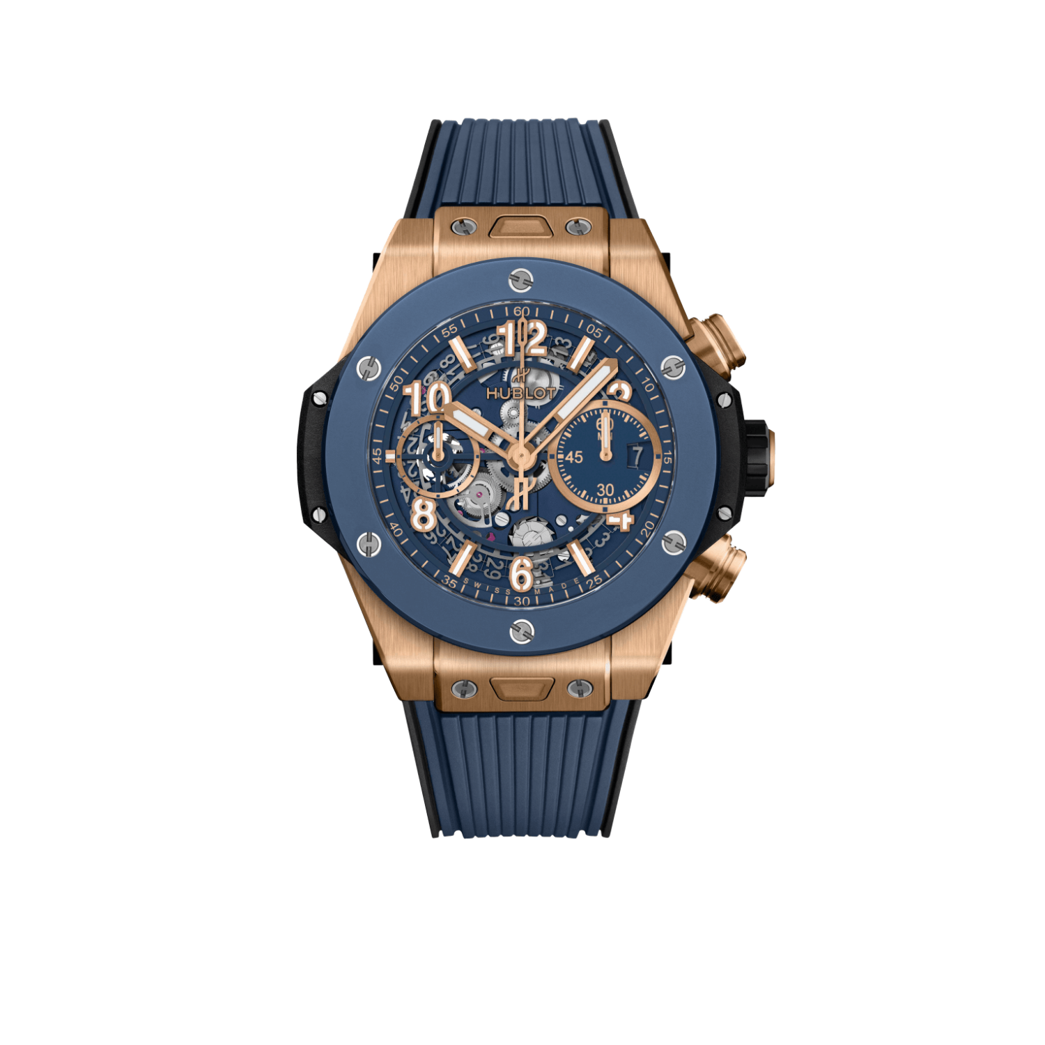 Hublot Big Bang Unico Mat Blue Dial 18K King Gold 42mm 441.OX.5181.RX