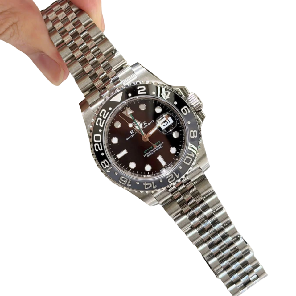 Rolex GMT-Master II Bruce Wayne Stainless Steel Black Dial Jubilee M126710GRNR-0003 New - Image 9