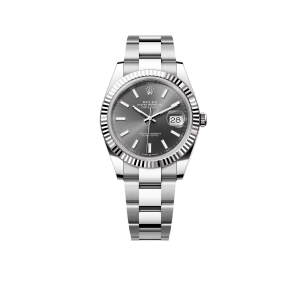 Rolex Datejust 41 mm Stainless Steel Slate Dial Oyster M126334-0013 New