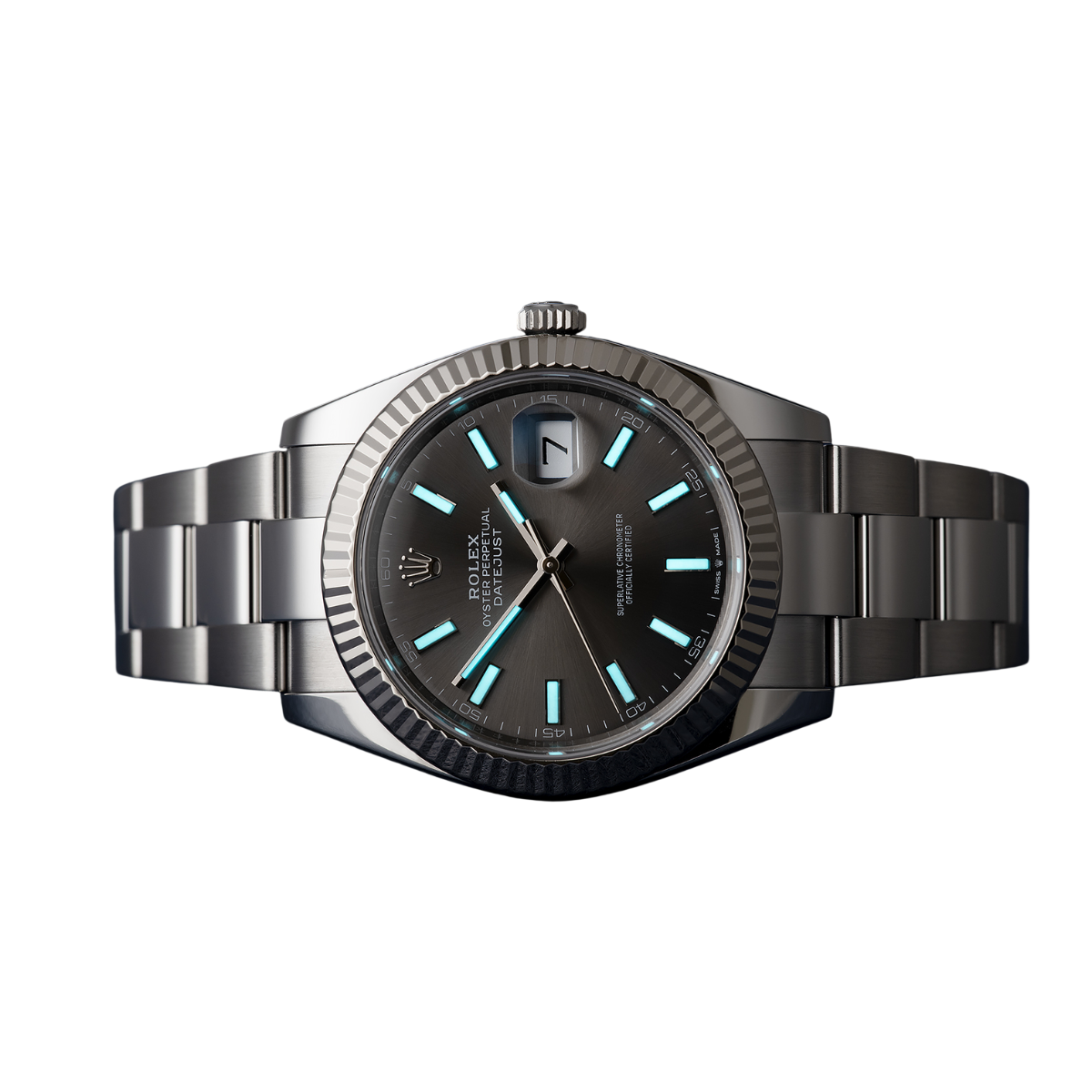 Rolex Datejust 41 mm Stainless Steel Slate Dial Oyster M126334-0013 New - Image 6