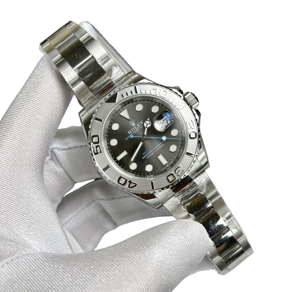 Rolex Yacht-Master 40 mm Dark Rhodium Dial, Stainless Steel Oyster Bracelet Mens Watch M126622-0001 - Image 3