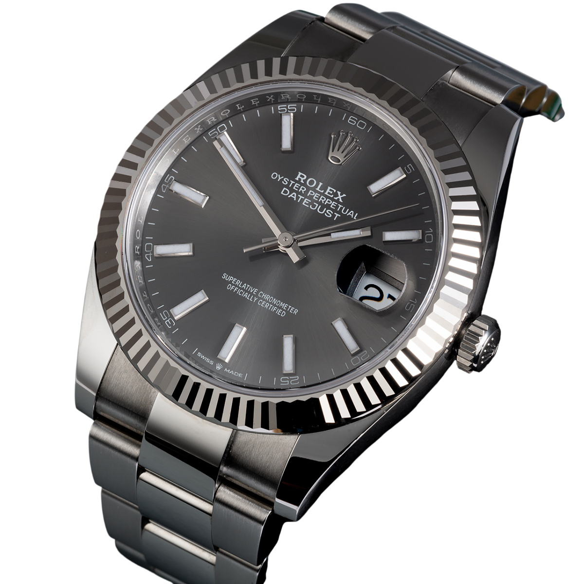Rolex Datejust 41 mm Stainless Steel Slate Dial Oyster M126334-0013 New - Image 5