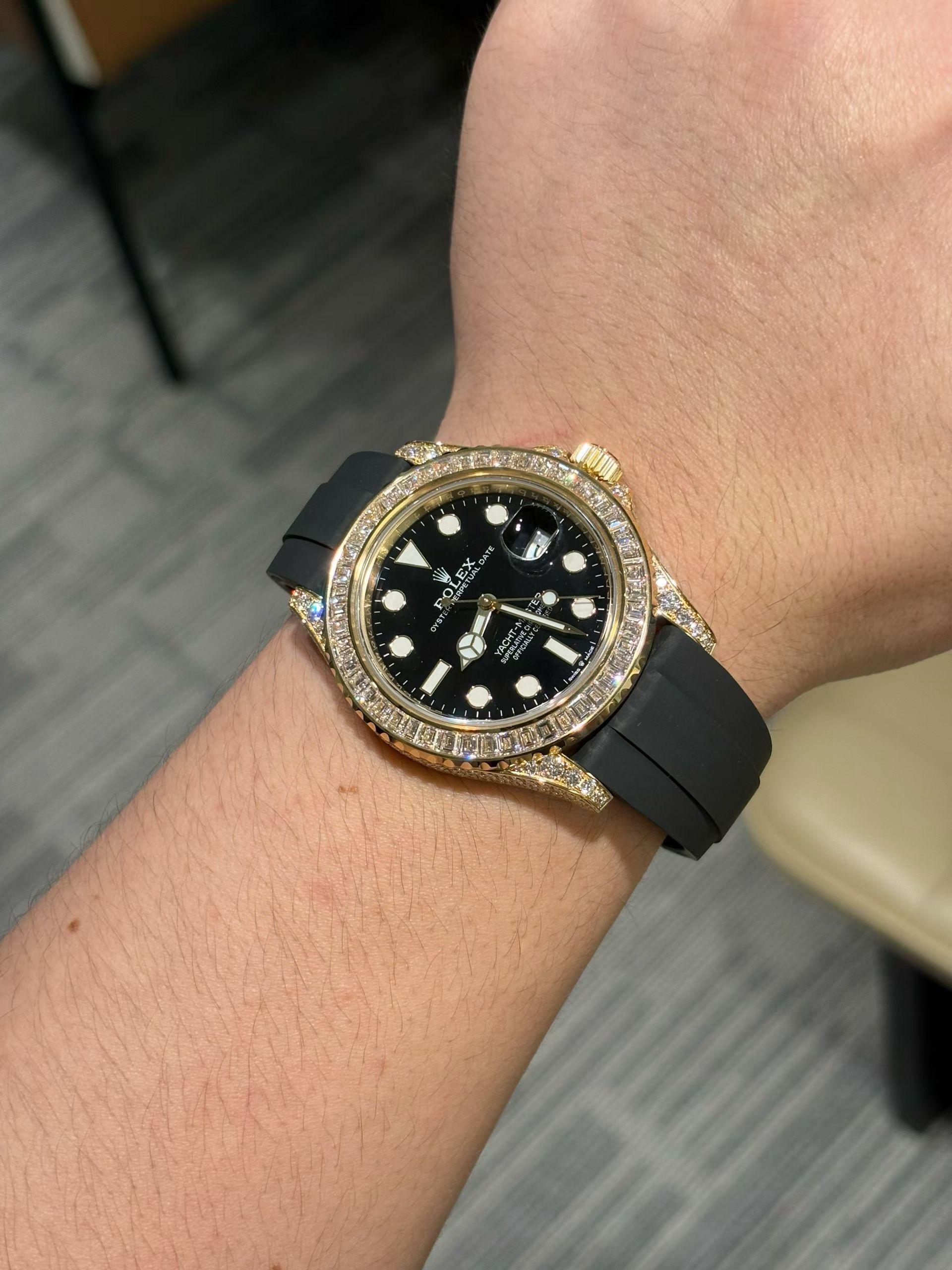 Rolex Yacht-Master 42 Yacht-master 42mm 226668 Yellow Gold Baguette Bezel Diamond - Image 2