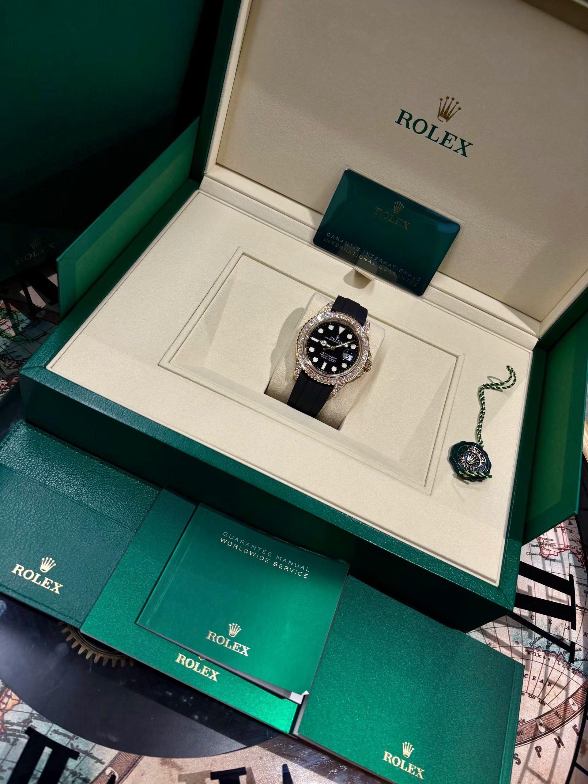 Rolex Yacht-Master 42 Yacht-master 42mm 226668 Yellow Gold Baguette Bezel Diamond - Image 8