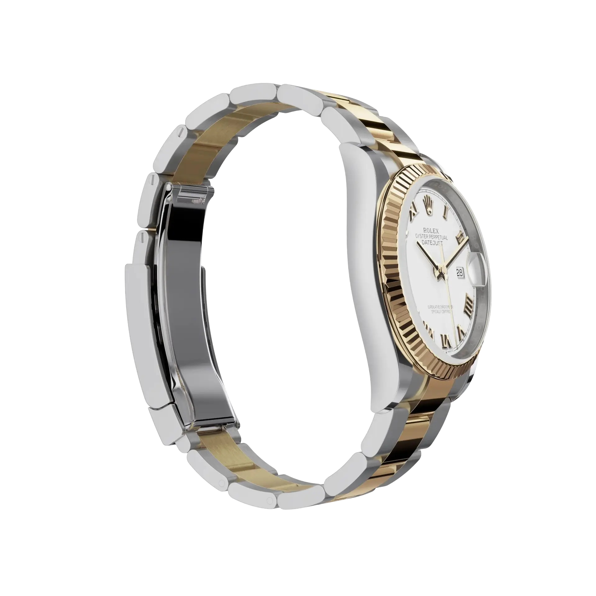 Rolex Datejust 36 mm White Dial, Yellow Rolesor 126233-0030 - Image 4