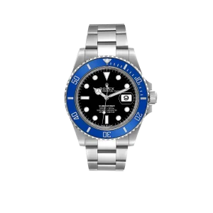 Rolex Submariner 41mm Cookie Monster Blue Ceramic Bezel White Gold Mens Watch 126619