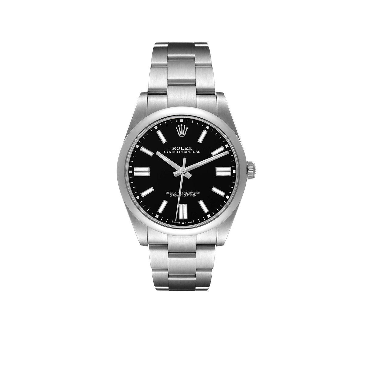 Rolex Oyster Perpetual 41mm Black Dial Steel Mens Watch 124300