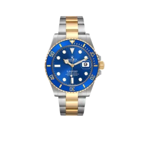 Rolex Submariner 41mm Steel Yellow Gold Blue Dial Mens Watch 126613