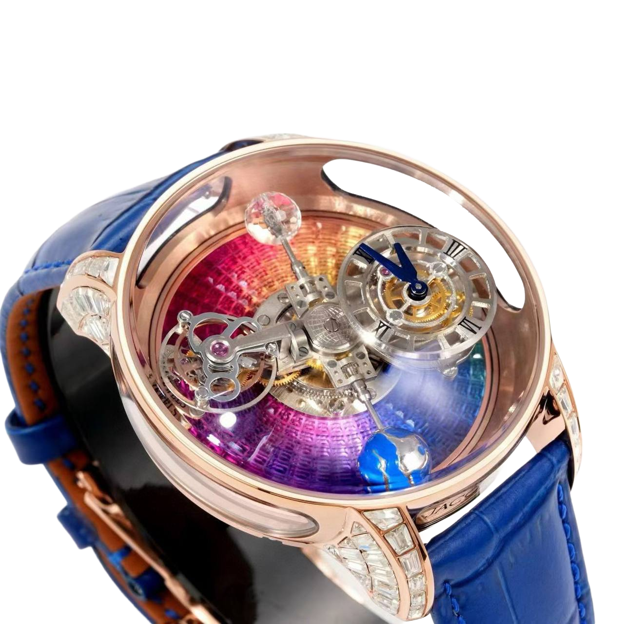 Jacob & Co Astronomia Sky Sapphire 47mm Sapphire Manual Winding AT113.40.AA.AA.A - Image 5