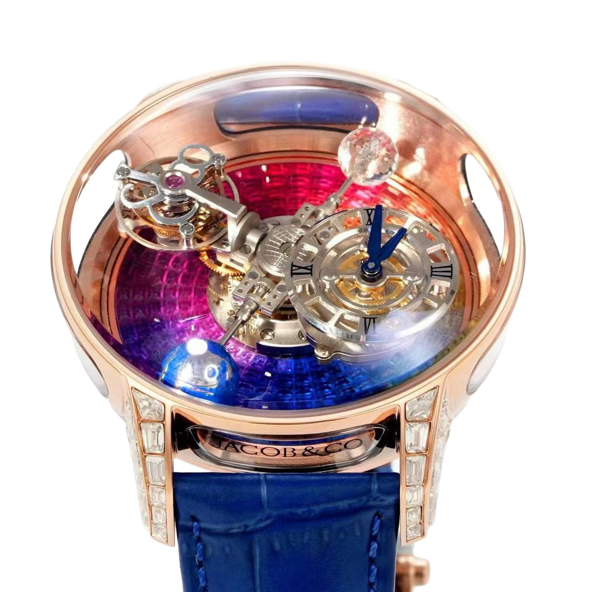 Jacob & Co Astronomia Sky Sapphire 47mm Sapphire Manual Winding AT113.40.AA.AA.A - Image 3