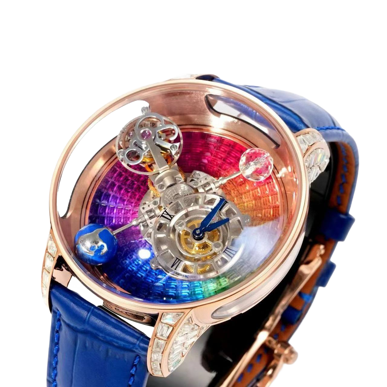 Jacob & Co Astronomia Sky Sapphire 47mm Sapphire Manual Winding AT113.40.AA.AA.A - Image 4