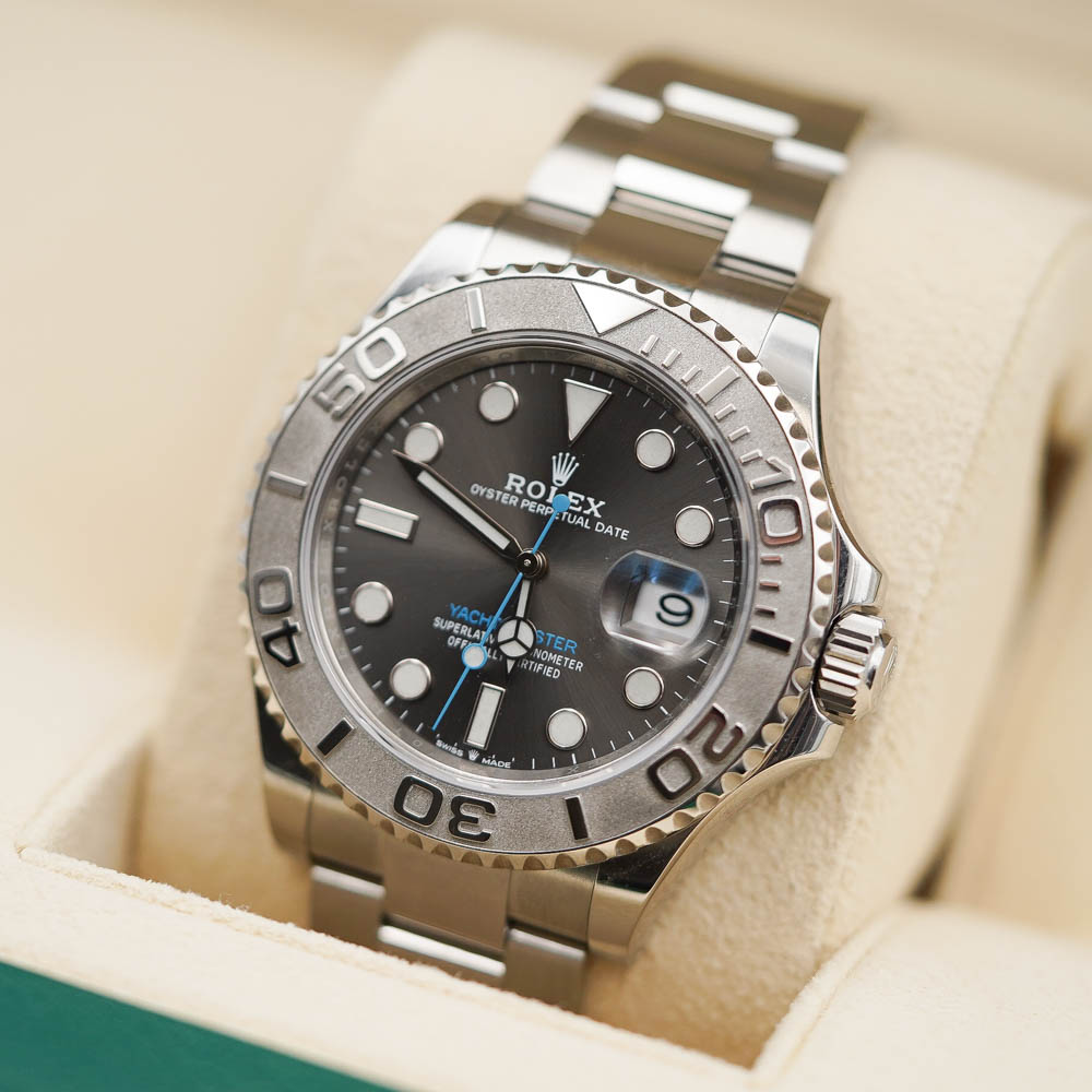 Rolex Yacht-Master 40 mm Dark Rhodium Dial, Stainless Steel Oyster Bracelet Mens Watch M126622-0001 - Image 6