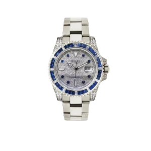 Rolex Submariner Date Watch 40mm ?C Sapphire And Diamond Bezel ?C Diamond Paved Dial ?C 116659SABR