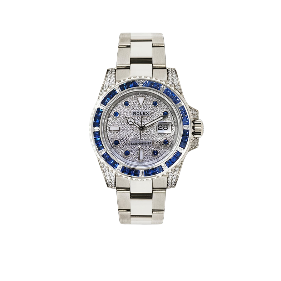 Rolex Submariner Date Watch 40mm ?C Sapphire And Diamond Bezel ?C Diamond Paved Dial ?C 116659SABR