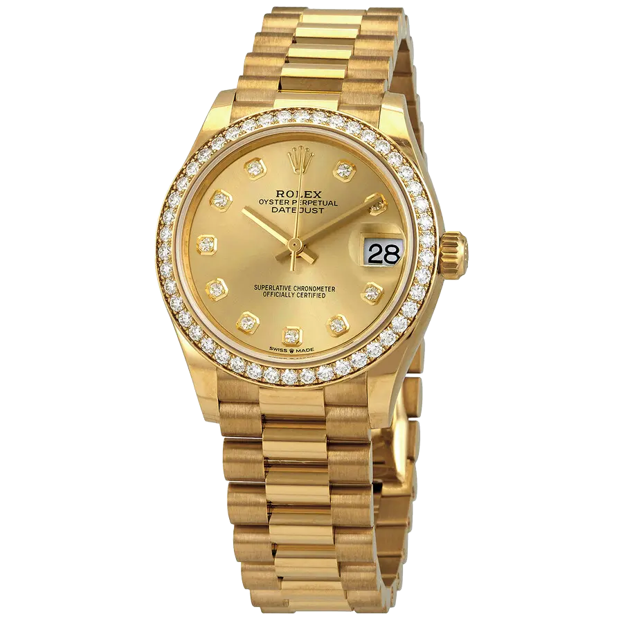 Datejust Oyster 31 mm Yellow Gold and Diamonds 278288RBR-0005 - Image 2
