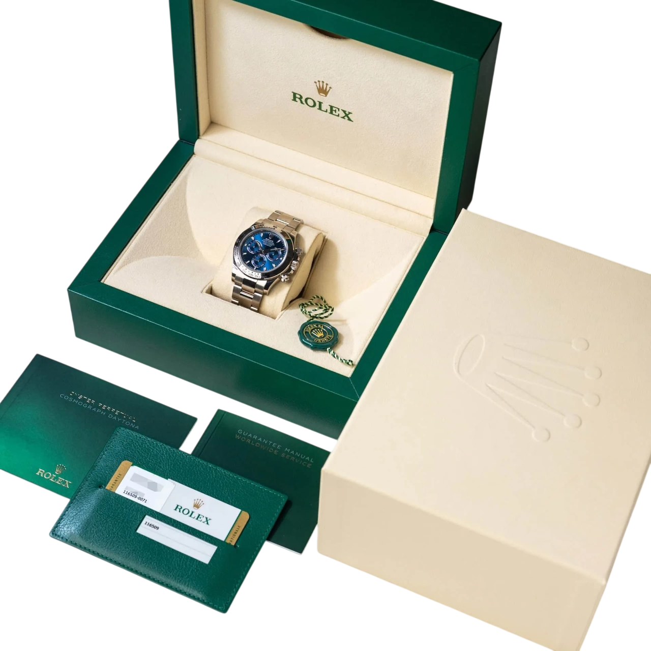 Rolex Daytona Blue Dial 40mmWhite Gold Chronograph Mens Watch 126509 - Image 8