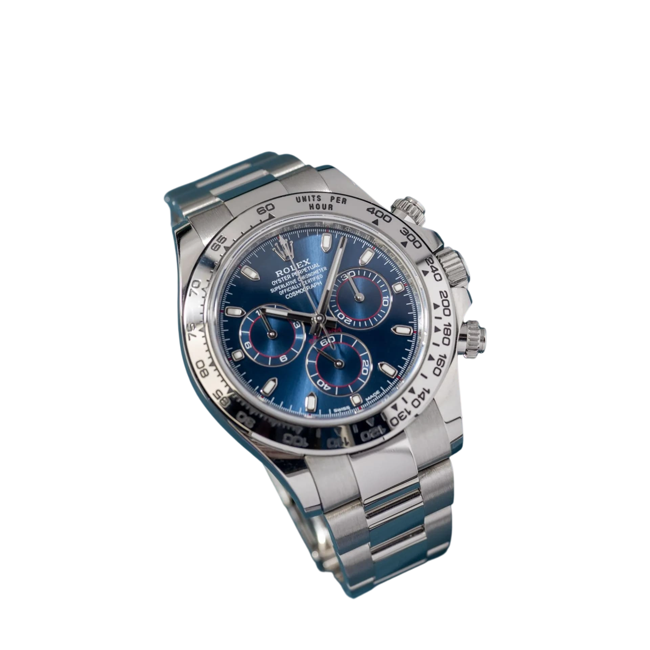 Rolex Daytona Blue Dial 40mmWhite Gold Chronograph Mens Watch 126509 - Image 6