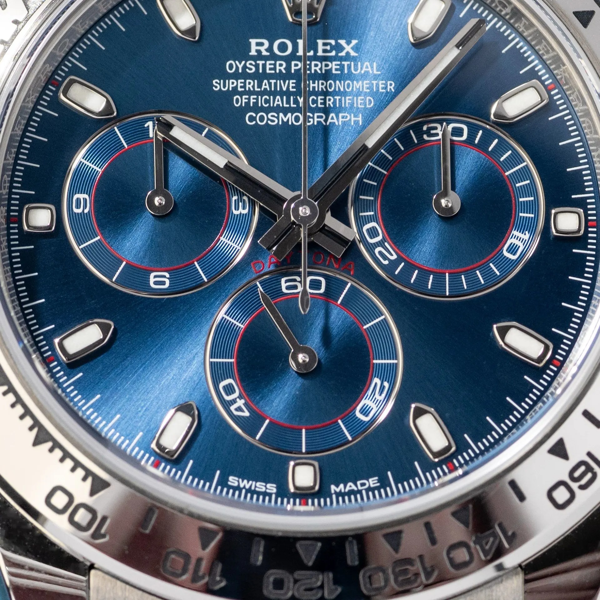 Rolex Daytona Blue Dial 40mmWhite Gold Chronograph Mens Watch 126509 - Image 7