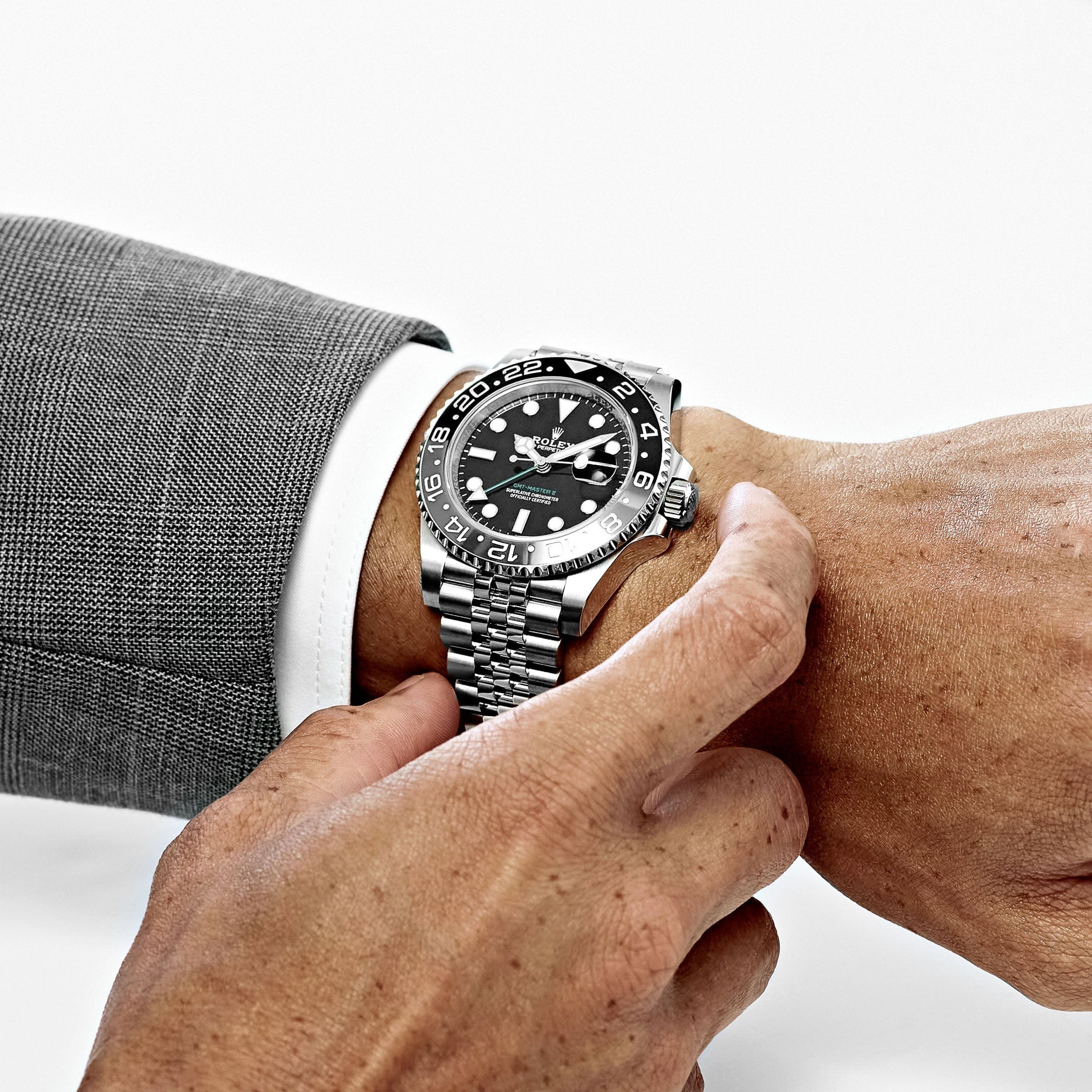 Rolex GMT-Master II 126710GRNR Bruce Wayne Stainless Steel Black Dial Jubilee (2025) - Image 3