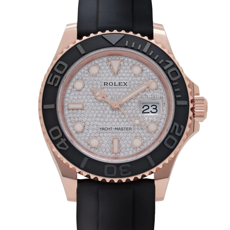 Rolex Yacht-Master 40mm 126655 Rose Gold Pav?? Diamond Dial - Image 3