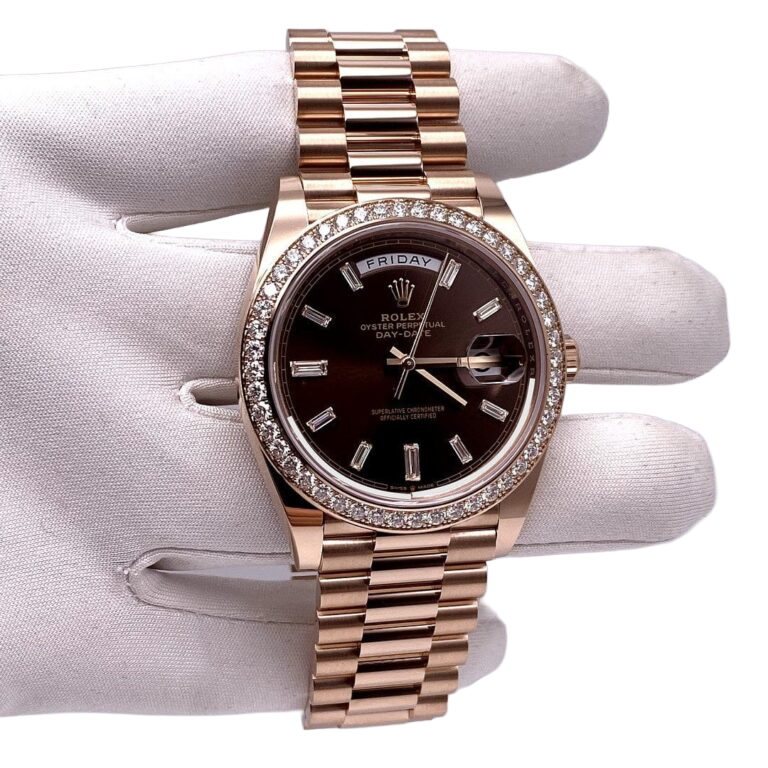 Rolex Day-Date 40mm President Rose Gold Diamond Mens Watch 228345 - Image 2