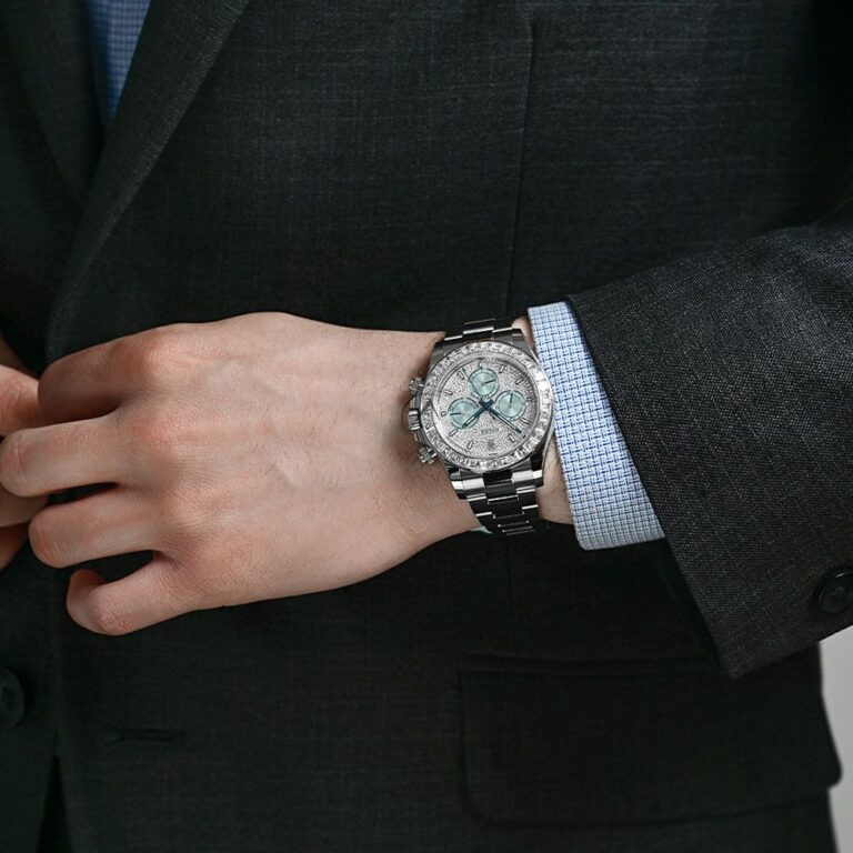 Rolex Daytona Diamond Pave Dial Platinum Watch 116576TBR - Image 2
