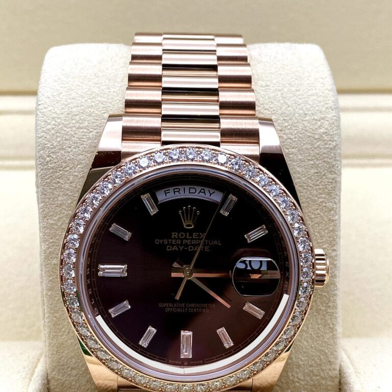 Rolex Day-Date 40mm President Rose Gold Diamond Mens Watch 228345 - Image 6