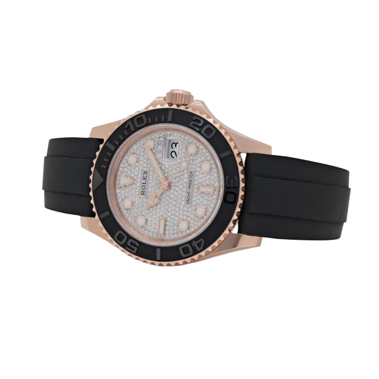 Rolex Yacht-Master 40mm 126655 Rose Gold Pav?? Diamond Dial - Image 4